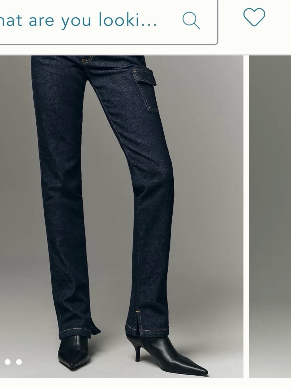Pilcro Mid-Rise Straight-Leg Jeans in Dark Indigo. These are sold out online!